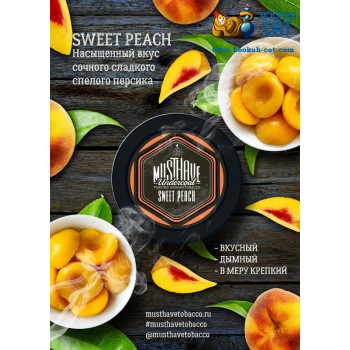 Заказать кальянный табак Must Have Sweet Peach (Маст Хэв Персик) 125г онлайн с доставкой всей России - фото 1